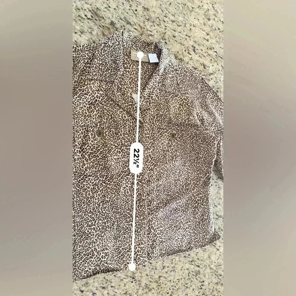 Liz Claiborne Animal Print Blazer Jacket Size 6 Petite BEAUTIFUL - Picture 9 of 12